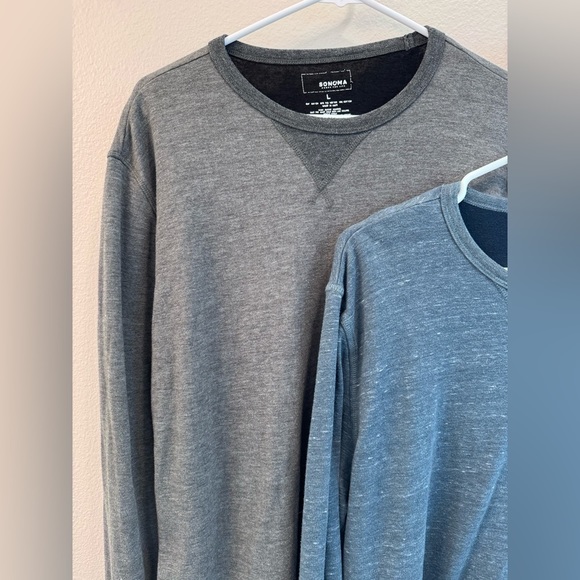 Men’s Crewneck Sweaters Grey and Blue - Picture 4 of 4